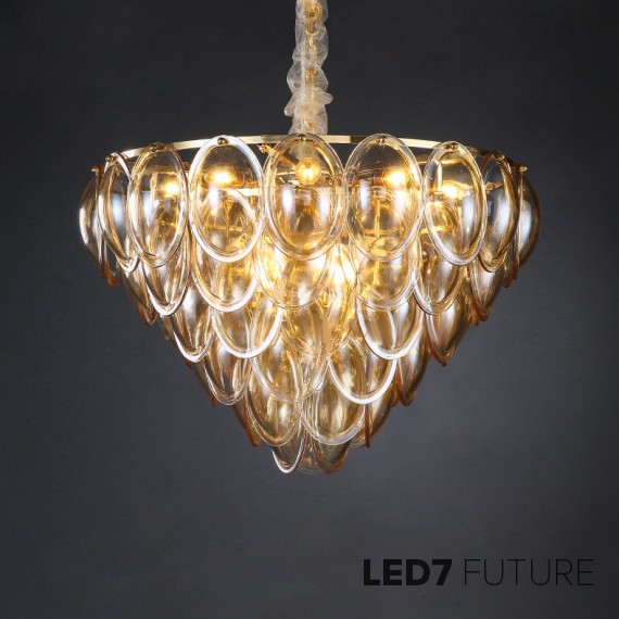 Ritz - Oval Glass Chandelier